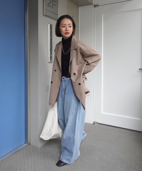 TEEN BOOP（ティーンブープ）の「【大人気デニム!!低身長から高身長まで着こなし抜群!!】ダブルタックボーイズデニム（デニムパンツ・レディース・ブルー/インディゴブルー/ブラック/ダークブルー・SMALL/MEDIUM）」の21枚目の写真