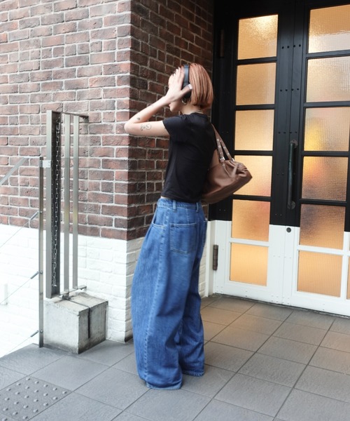 大人気デニム!!低身長から高身長まで着こなし抜群!!】ダブルタック