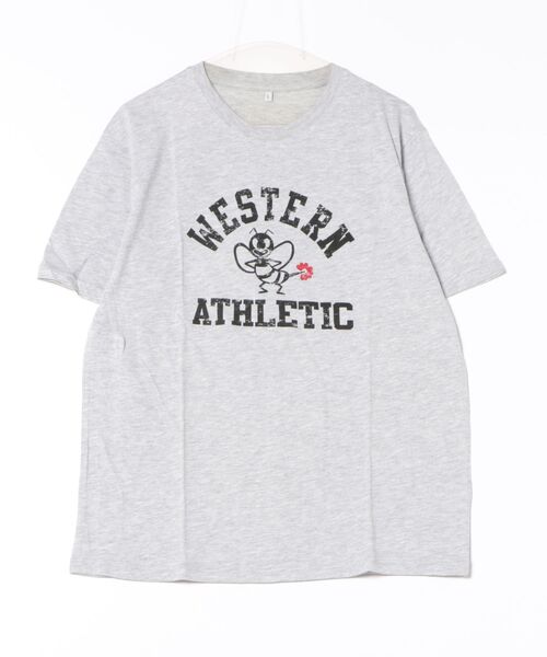 STYLEBLOCK(スタイルブロック)の「天竺プリント半袖Tシャツ(Tシャツ/カットソー・メンズ・ホワイト/ブルー系その他/ベージュ/グレー/ピンク/ホワイト系その他2/ホワイト系その他/ブラック/ネイビー・M/L)」の5枚目の写真