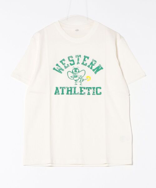 STYLEBLOCK(スタイルブロック)の「天竺プリント半袖Tシャツ(Tシャツ/カットソー・メンズ・ホワイト/ブルー系その他/ベージュ/グレー/ピンク/ホワイト系その他2/ホワイト系その他/ブラック/ネイビー・M/L)」の2枚目の写真