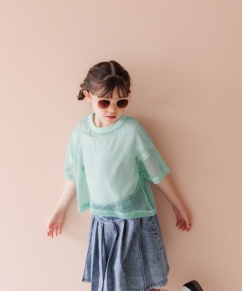 別々に着用可能♪]インナーセットメッシュT(KIDS)（Tシャツ