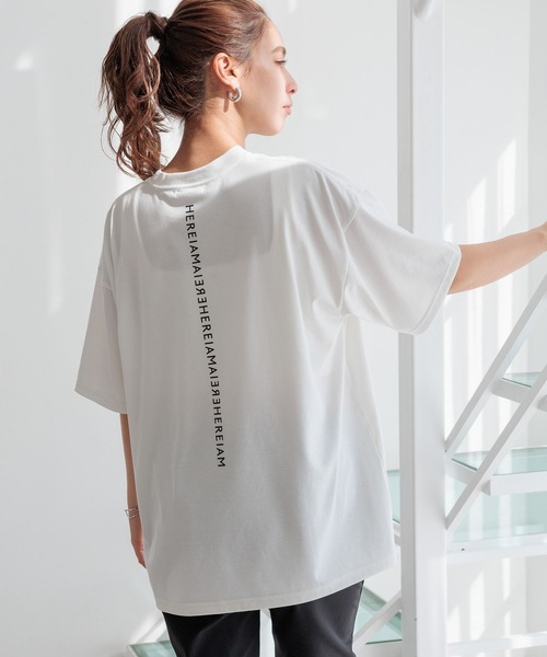 HEREIAM】速乾/ミラーロゴハーフスリーブTEE（Tシャツ
