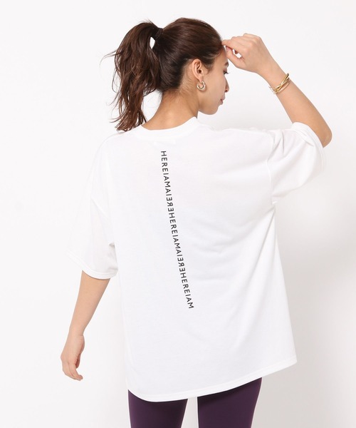 HEREIAM（ヘレイアム）の「【HEREIAM】速乾/ミラーロゴハーフスリーブTEE（Tシャツ/カットソー・レディース・ブラック/ホワイト/ライトグレー・LARGE/MEDIUM）」の10枚目の写真