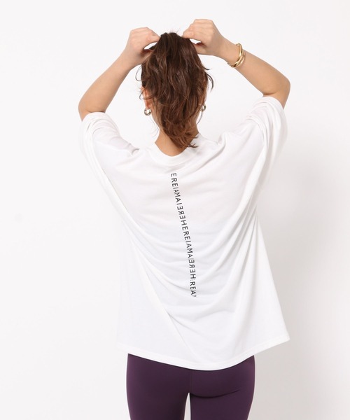 HEREIAM（ヘレイアム）の「【HEREIAM】速乾/ミラーロゴハーフスリーブTEE（Tシャツ/カットソー・レディース・ブラック/ホワイト/ライトグレー・LARGE/MEDIUM）」の12枚目の写真