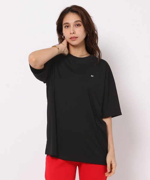 HEREIAM（ヘレイアム）の「【HEREIAM】速乾/ミラーロゴハーフスリーブTEE（Tシャツ/カットソー・レディース・ブラック/ホワイト/ライトグレー・LARGE/MEDIUM）」の14枚目の写真