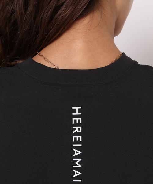tシャツ 「HEREIAM」速乾/ミラーロゴハーフスリーブTEE レディース メンズ HEREIAM tシャツ 「HEREIAM」速乾/ミラーロゴハーフスリーブTEE
