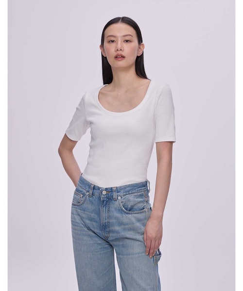 マタノアツコ ワコール Tシャツ　トップス 6分袖 シャーリング素材 楽天市場】マタノアツコ トップスの通販