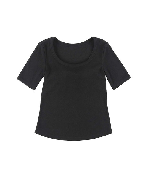 tシャツ カップ付きTシャツ　4分袖 レディース カップ付きTシャツ 4分袖（Tシャツ/カットソー）｜OUR WACOAL