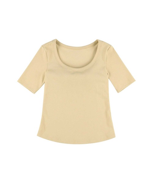 カップ付きTシャツ 4分袖（Tシャツ/カットソー）｜OUR WACOAL