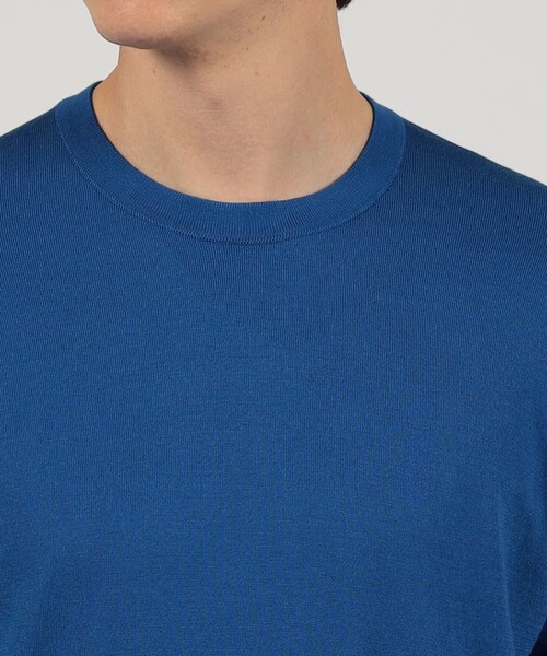 JOHN SMEDLEY(ジョンスメドレー)の「JOHN SMEDLEY KEMPTON コットン クルーネックニット(ニット/セーター・メンズ・レッド系その他/ブルー・M/S)」の7枚目の写真