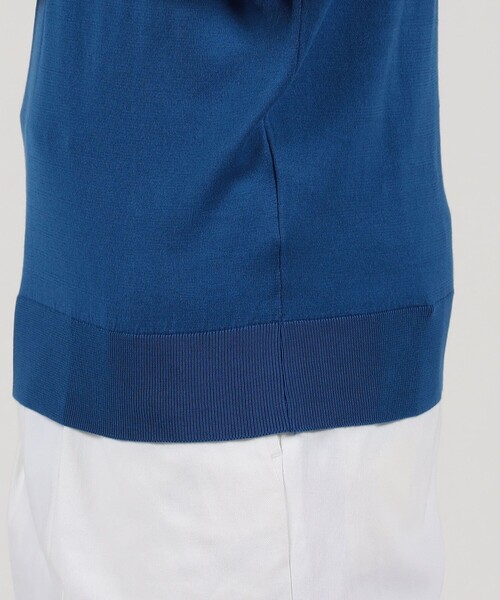 JOHN SMEDLEY(ジョンスメドレー)の「JOHN SMEDLEY KEMPTON コットン クルーネックニット(ニット/セーター・メンズ・レッド系その他/ブルー・M/S)」の9枚目の写真