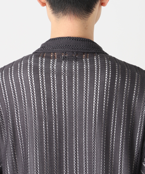 JOURNAL STANDARD relume(ジャーナルスタンダード レリューム)の「ストライプ レースシャツ(シャツ/ブラウス・メンズ・グリーン/アイボリー/ブラックミックス・LARGE/MEDIUM)」の21枚目の写真