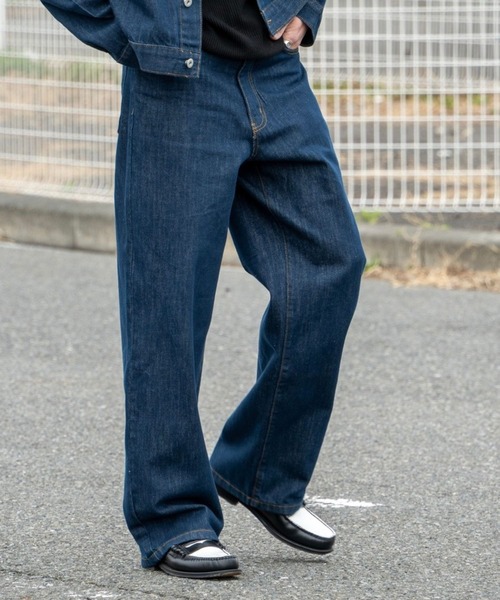 FCTY.（エフシーティーワイ）の「ストレートデニムパンツ（デニムパンツ・メンズ・ブラック/インディゴブルー/ブラウン・MEDIUM/LARGE）」の3枚目の写真