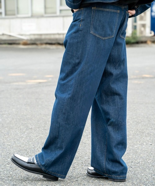 FCTY.（エフシーティーワイ）の「ストレートデニムパンツ（デニムパンツ・メンズ・ブラック/インディゴブルー/ブラウン・MEDIUM/LARGE）」の12枚目の写真