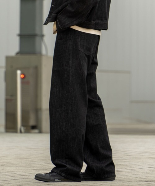 FCTY.（エフシーティーワイ）の「ストレートデニムパンツ（デニムパンツ・メンズ・ブラック/インディゴブルー/ブラウン・MEDIUM/LARGE）」の8枚目の写真