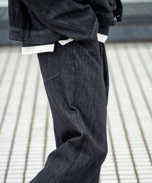 FCTY.（エフシーティーワイ）の「ストレートデニムパンツ（デニムパンツ・メンズ・ブラック/インディゴブルー/ブラウン・MEDIUM/LARGE）」の7枚目の写真