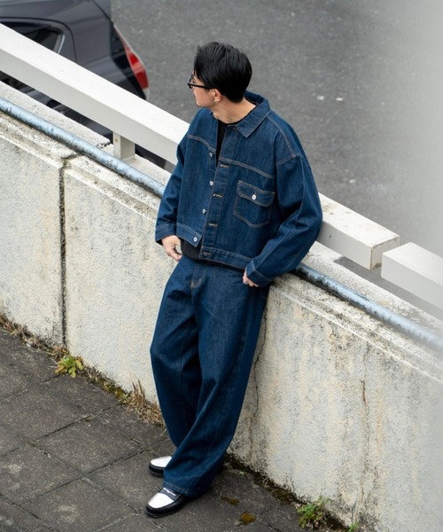 FCTY.（エフシーティーワイ）の「ストレートデニムパンツ（デニムパンツ・メンズ・ブラック/インディゴブルー/ブラウン・MEDIUM/LARGE）」の15枚目の写真
