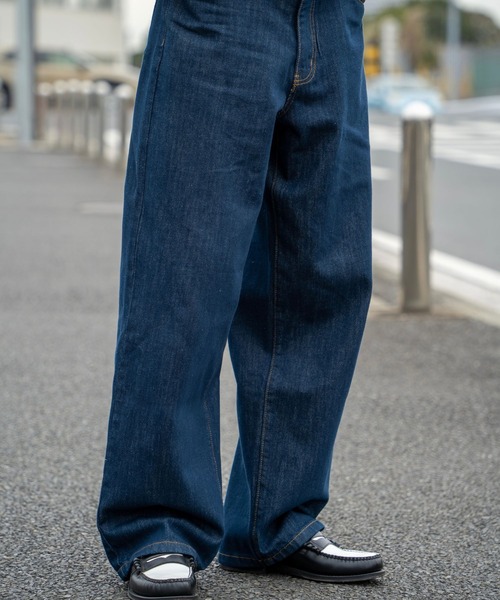 FCTY.（エフシーティーワイ）の「ストレートデニムパンツ（デニムパンツ・メンズ・ブラック/インディゴブルー/ブラウン・MEDIUM/LARGE）」の11枚目の写真