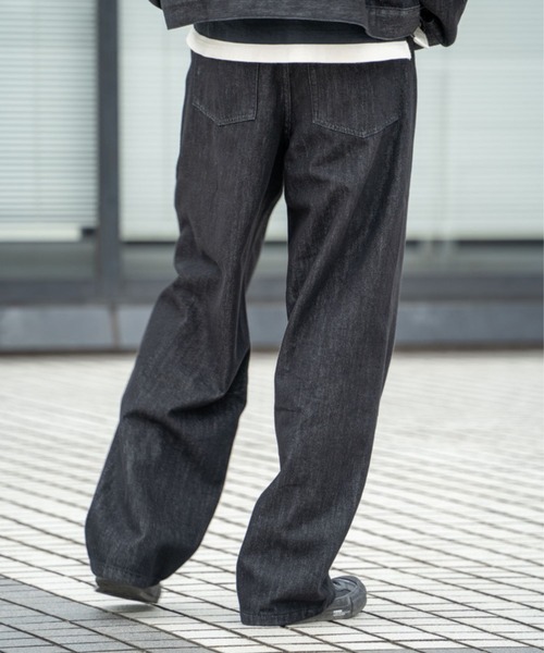 FCTY.（エフシーティーワイ）の「ストレートデニムパンツ（デニムパンツ・メンズ・ブラック/インディゴブルー/ブラウン・MEDIUM/LARGE）」の6枚目の写真