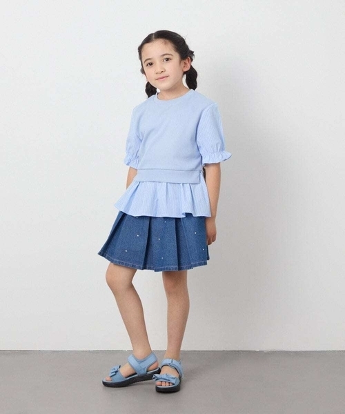 a.v.v（アーヴェヴェ）の「[人気NO.1][18-23cm][軽量][履きやすい][柔らかい肌当たり]リボンスポサン（サンダル・キッズ・ライラック/ダークインディゴブルー/ブラック・23/24/22/20/18/19/21）」の5枚目の写真