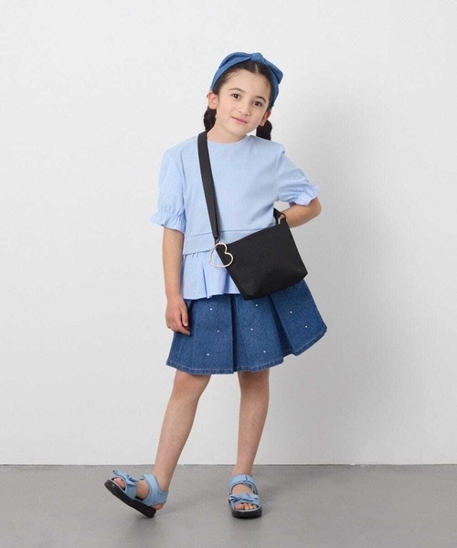 a.v.v（アーヴェヴェ）の「[人気NO.1][18-23cm][軽量][履きやすい][柔らかい肌当たり]リボンスポサン（サンダル・キッズ・ライラック/ダークインディゴブルー/ブラック・23/24/22/20/18/19/21）」の7枚目の写真