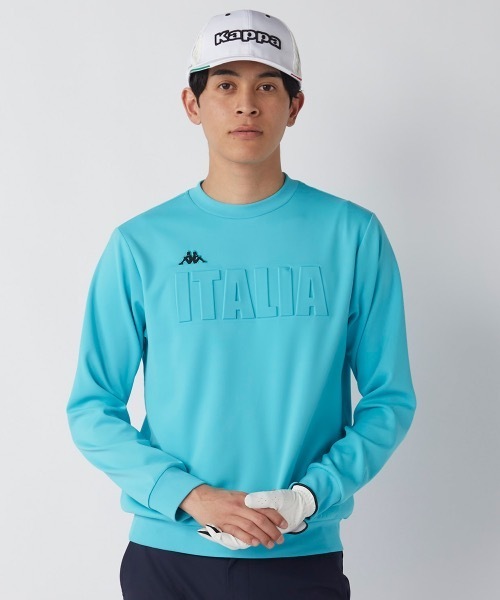 Kappa(カッパ)の「【Kappa/カッパ】ダンボールニットスウェット ゴルフ(スウェット・メンズ・ブラック/ネイビー/ターコイズブルー・MEDIUM/X-LARGE/LARGE)」の3枚目の写真