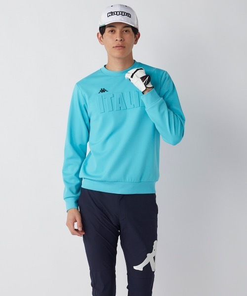 Kappa(カッパ)の「【Kappa/カッパ】ダンボールニットスウェット ゴルフ(スウェット・メンズ・ブラック/ネイビー/ターコイズブルー・MEDIUM/X-LARGE/LARGE)」の9枚目の写真
