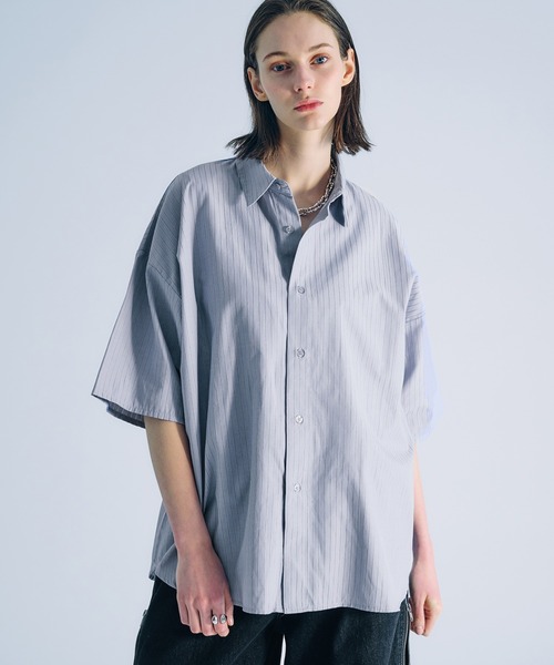 SELLE GLANT（セレグランテ）の「ASSORT REGULAR COLLAR SHIRT/アソートレギュラーカラーシャツ（シャツ/ブラウス・メンズ・チャコールグレー/オフホワイト/ブルー/ナチュラル/アイボリー・SMALL/LARGE/MEDIUM）」の5枚目の写真