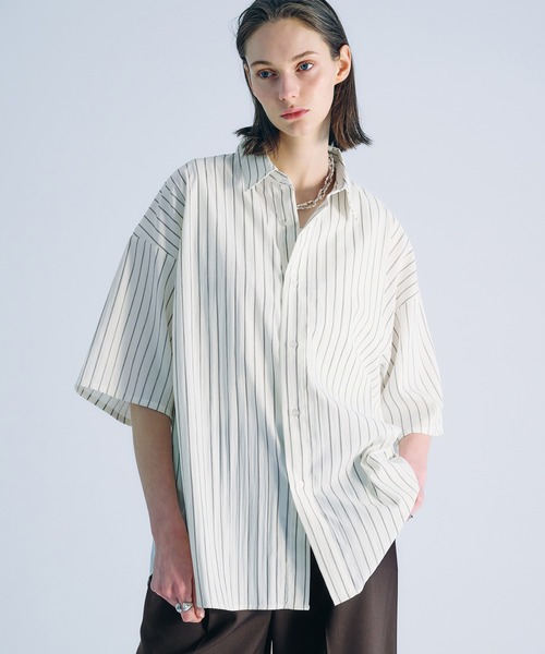 SELLE GLANT（セレグランテ）の「ASSORT REGULAR COLLAR SHIRT/アソートレギュラーカラーシャツ（シャツ/ブラウス・メンズ・チャコールグレー/オフホワイト/ブルー/ナチュラル/アイボリー・SMALL/LARGE/MEDIUM）」の3枚目の写真