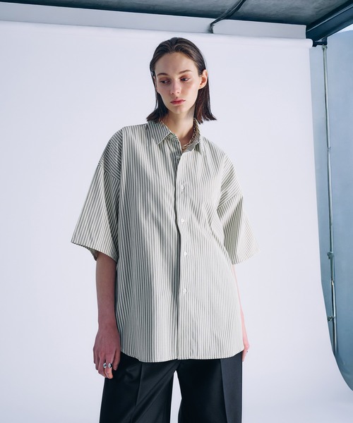 SELLE GLANT（セレグランテ）の「ASSORT REGULAR COLLAR SHIRT/アソートレギュラーカラーシャツ（シャツ/ブラウス・メンズ・チャコールグレー/オフホワイト/ブルー/ナチュラル/アイボリー・SMALL/LARGE/MEDIUM）」の13枚目の写真