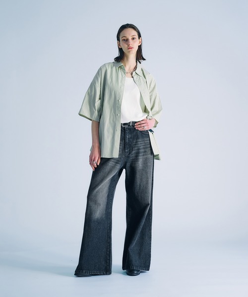 SELLE GLANT（セレグランテ）の「ASSORT REGULAR COLLAR SHIRT/アソートレギュラーカラーシャツ（シャツ/ブラウス・メンズ・チャコールグレー/オフホワイト/ブルー/ナチュラル/アイボリー・SMALL/LARGE/MEDIUM）」の16枚目の写真