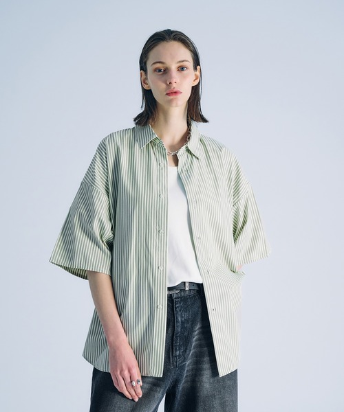 SELLE GLANT（セレグランテ）の「ASSORT REGULAR COLLAR SHIRT/アソートレギュラーカラーシャツ（シャツ/ブラウス・メンズ・チャコールグレー/オフホワイト/ブルー/ナチュラル/アイボリー・SMALL/LARGE/MEDIUM）」の9枚目の写真