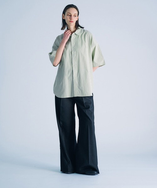 SELLE GLANT（セレグランテ）の「ASSORT REGULAR COLLAR SHIRT/アソートレギュラーカラーシャツ（シャツ/ブラウス・メンズ・チャコールグレー/オフホワイト/ブルー/ナチュラル/アイボリー・SMALL/LARGE/MEDIUM）」の17枚目の写真