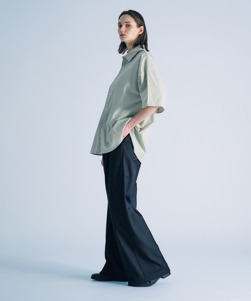 SELLE GLANT（セレグランテ）の「ASSORT REGULAR COLLAR SHIRT/アソートレギュラーカラーシャツ（シャツ/ブラウス・メンズ・チャコールグレー/オフホワイト/ブルー/ナチュラル/アイボリー・SMALL/LARGE/MEDIUM）」の19枚目の写真