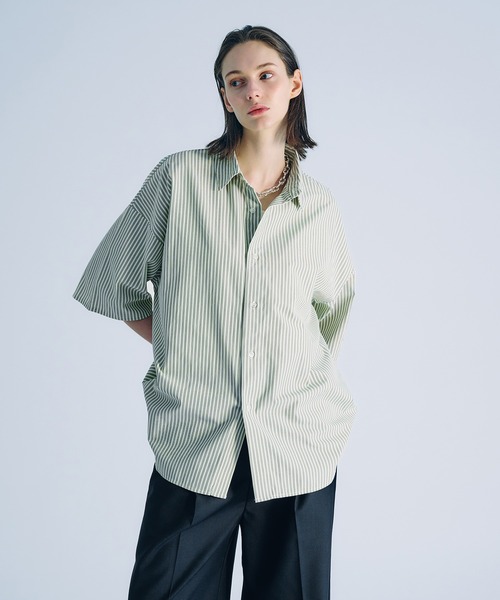 SELLE GLANT（セレグランテ）の「ASSORT REGULAR COLLAR SHIRT/アソートレギュラーカラーシャツ（シャツ/ブラウス・メンズ・チャコールグレー/オフホワイト/ブルー/ナチュラル/アイボリー・SMALL/LARGE/MEDIUM）」の7枚目の写真