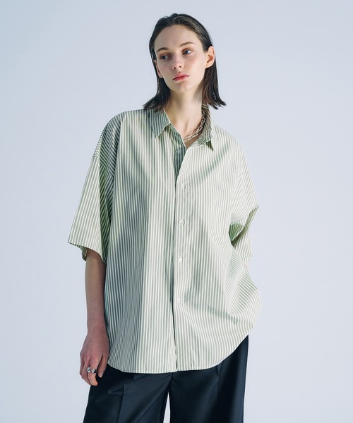 SELLE GLANT（セレグランテ）の「ASSORT REGULAR COLLAR SHIRT/アソートレギュラーカラーシャツ（シャツ/ブラウス・メンズ・チャコールグレー/オフホワイト/ブルー/ナチュラル/アイボリー・SMALL/LARGE/MEDIUM）」の8枚目の写真