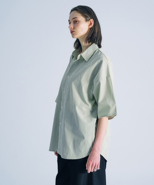 SELLE GLANT（セレグランテ）の「ASSORT REGULAR COLLAR SHIRT/アソートレギュラーカラーシャツ（シャツ/ブラウス・メンズ・チャコールグレー/オフホワイト/ブルー/ナチュラル/アイボリー・SMALL/LARGE/MEDIUM）」の10枚目の写真