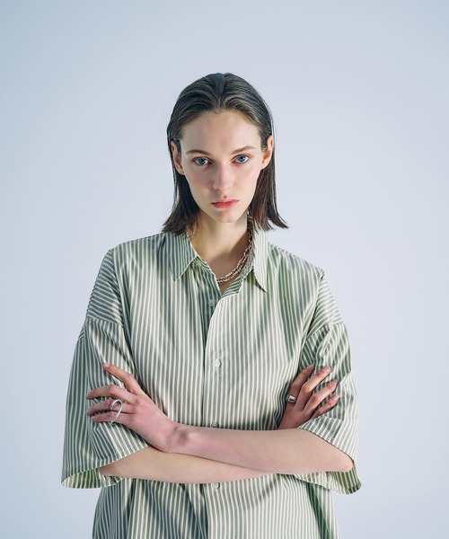 SELLE GLANT（セレグランテ）の「ASSORT REGULAR COLLAR SHIRT/アソートレギュラーカラーシャツ（シャツ/ブラウス・メンズ・チャコールグレー/オフホワイト/ブルー/ナチュラル/アイボリー・SMALL/LARGE/MEDIUM）」の14枚目の写真