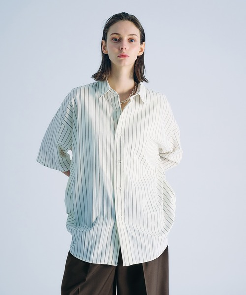 SELLE GLANT（セレグランテ）の「ASSORT REGULAR COLLAR SHIRT/アソートレギュラーカラーシャツ（シャツ/ブラウス・メンズ・チャコールグレー/オフホワイト/ブルー/ナチュラル/アイボリー・SMALL/LARGE/MEDIUM）」の22枚目の写真
