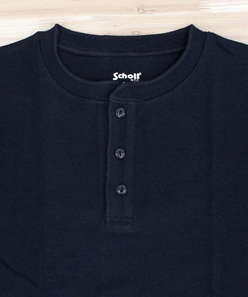Schott/ショット/2PACK HENLEY NECK T-SHIRT/2パック ヘンリー