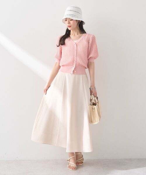 earth music&ecology（アースミュージックアンドエコロジー）の「透かし編みサーモハット（ハット・レディース・ホワイト/ライトブルー/ブラック・FREE）」の18枚目の写真