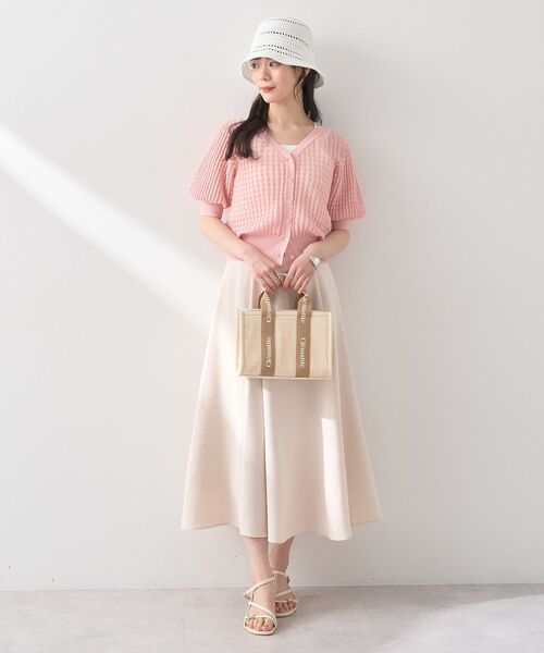 earth music&ecology（アースミュージックアンドエコロジー）の「透かし編みサーモハット（ハット・レディース・ホワイト/ライトブルー/ブラック・FREE）」の19枚目の写真