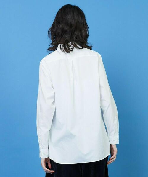 FRAPBOIS（フラボア）の「スカラップシャツ２（シャツ/ブラウス・レディース・ホワイト/グリーン・1/2）」の4枚目の写真