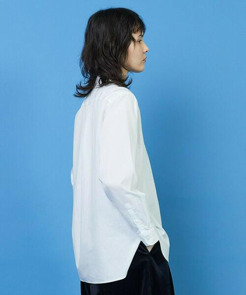 FRAPBOIS（フラボア）の「スカラップシャツ２（シャツ/ブラウス・レディース・ホワイト/グリーン・1/2）」の5枚目の写真