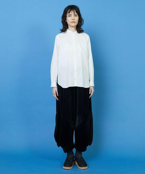 FRAPBOIS（フラボア）の「スカラップシャツ２（シャツ/ブラウス・レディース・ホワイト/グリーン・1/2）」の8枚目の写真