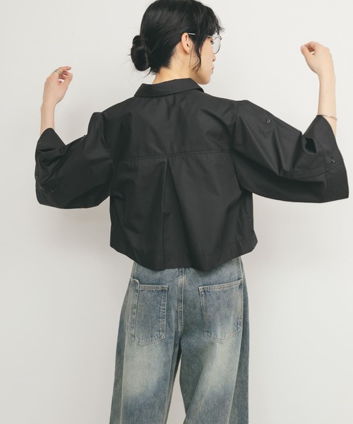 KBF / ケービーエフ クロップドハーフスリーブシャツ KBF｜クロップドハーフスリーブシャツ | Rakuten Fashion(楽天
