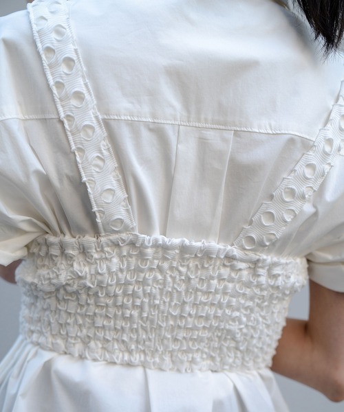 Nora Lily(ノラリリー)の「【Nora Lily】Full of Holes Bustier(その他トップス・レディース・ホワイト/ブラック・FREE)」の6枚目の写真