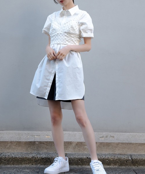 Nora Lily(ノラリリー)の「【Nora Lily】Full of Holes Bustier(その他トップス・レディース・ホワイト/ブラック・FREE)」の11枚目の写真