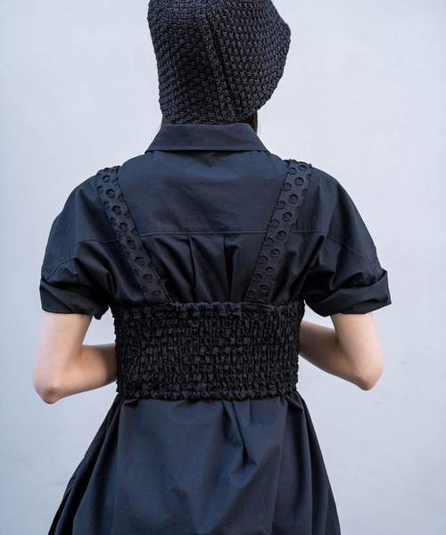 Nora Lily(ノラリリー)の「【Nora Lily】Full of Holes Bustier(その他トップス・レディース・ホワイト/ブラック・FREE)」の13枚目の写真