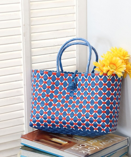 BAYFLOW（ベイフロー）の「[軽くて丈夫な素材!!]パターンパサールバッグ（キッチンツール・レディース・ブラック/ブルー・0）」の20枚目の写真